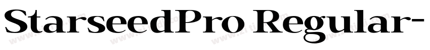 StarseedPro Regular字体转换
